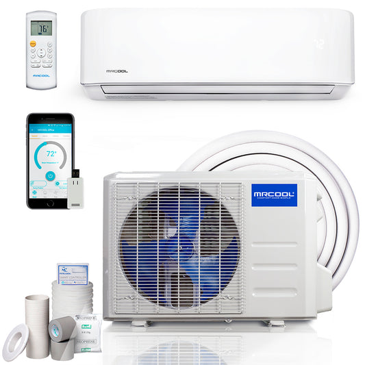 Advantage 3rd Gen 9,000 BTU 3/4 Ton Ductless Mini Split Air Conditioner and Heat Pump - 115V