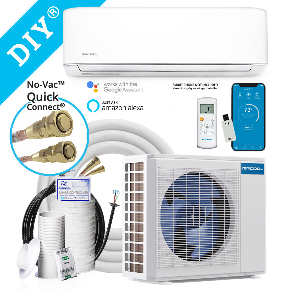 MrCool E Star DIY 4th Gen 24k BTU Ductless Mini-Split Heat Pump Complete System 208-230V/60Hz